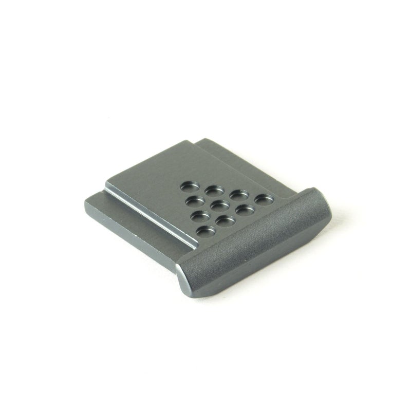 DSLRKIT Metal Universal Hot Shoe Cover for Camera, Graphite Silver - Image 1